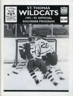 1991-92 St. Thomas Wildcats game program