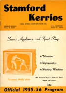 1955-56 Stamford Kerrios game program