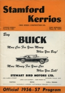 1956-57 Stamford Kerrios game program