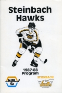 1987-88 Steinbach Hawks game program