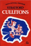 1983-84 Stratford Cullitons game program