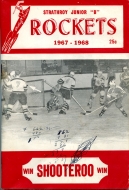 1967-68 Strathroy Rockets game program
