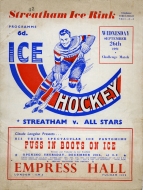 1951-52 Streatham game program