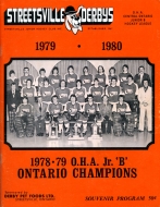 1979-80 Streetsville Derbys game program