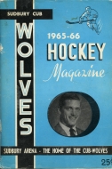 1965-66 Sudbury Cub-Wolves game program