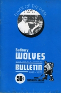 1969-70 Sudbury Cub-Wolves game program