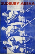 1953-54 Sudbury Wolves game program