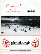 1985-86 SUNY-Plattsburgh game program