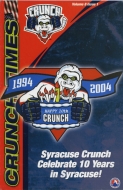 2003-04 Syracuse Crunch game program