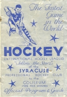1930-31 Syracuse Stars game program