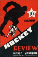 1939-40 Syracuse Stars game program