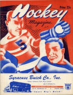 1951-52 Syracuse Warriors game program
