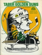 1976-77 Taber Golden Suns game program