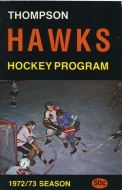 1972-73 Thompson Hawks game program