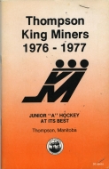 1976-77 Thompson King Miners game program