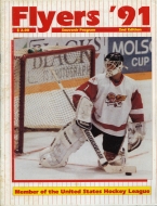 1990-91 Thunder Bay Flyers game program