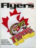 1991-92 Thunder Bay Flyers game program