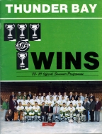 1988-89 Thunder Bay Twins game program