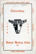 1976-77 Tillsonburg Mavericks game program