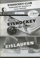 2003-04 Timmendorf Strand EC game program