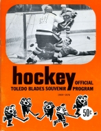 1969-70 Toledo Blades game program