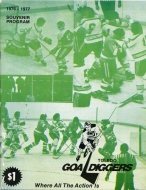 1976-77 Toledo Goaldiggers game program