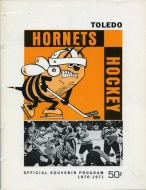 1970-71 Toledo Hornets game program