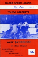 1960-61 Toledo Mercurys game program