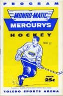 1961-62 Toledo Mercurys game program