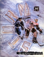 1992-93 Toledo Storm game program