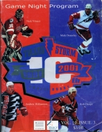 2000-01 Toledo Storm game program