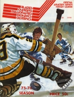 1975-76 Transcona Chargers game program