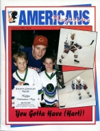 1992-93 Tri-City Americans game program