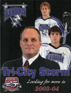 2003-04 Tri-City Storm game program