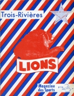1959-60 Trois-Rivieres Lions game program