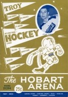 1953-54 Troy Bruins game program