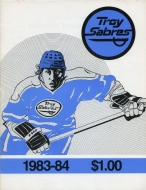 1983-84 Troy Sabres game program