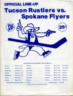 1978-79 Tucson Rustlers game program