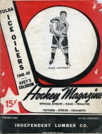 1948-49 Tulsa Oilers game program