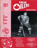 1970-71 Tulsa Oilers game program