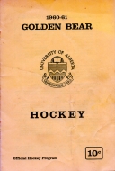 1960-61 U. of Alberta game program