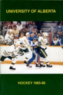 1985-86 U. of Alberta game program