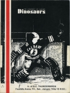 1973-74 U. of Calgary game program