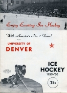 1959-60 U. of Denver game program