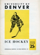 1961-62 U. of Denver game program