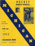 1952-53 U. of Michigan game program