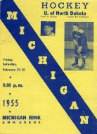1954-55 U. of Michigan game program