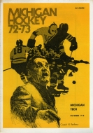1972-73 U. of Michigan game program
