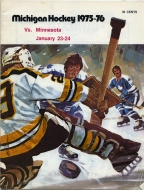 1975-76 U. of Michigan game program