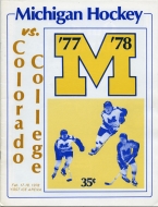 1977-78 U. of Michigan game program